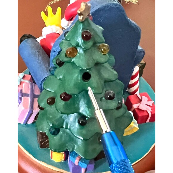 SIMPSONS Bradford Christmas Tree Ornament Illuminated “Ho Ho Homer” Santa Bart - Picture 9 of 9